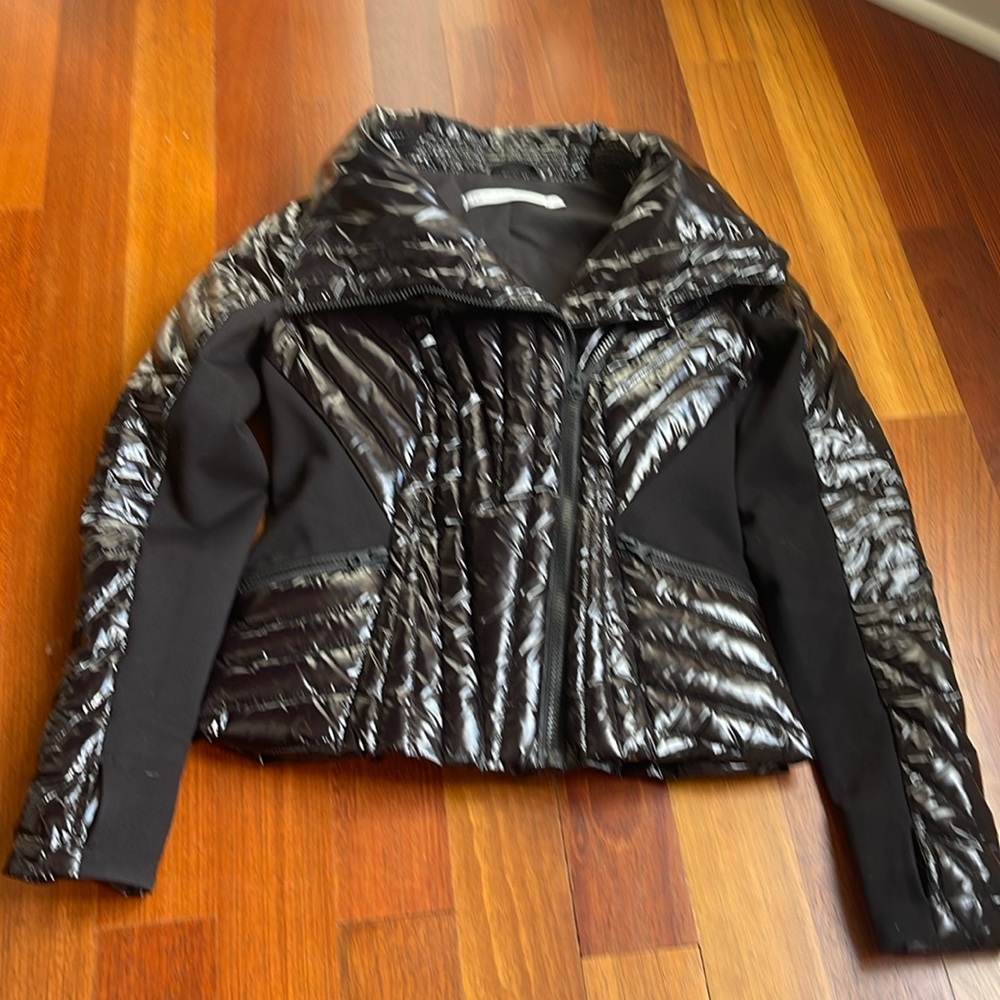 Blanc Noir black down jacket xs - Picture 2 of 8